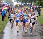Start of the under-15 boys ERRA Natioanl Athletes Road Relay.